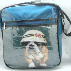 Mala tiracole Bulldog Azul (37x32cm) ref.746551