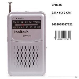 Mini Radio de Bolso 9,5x6cms ref.CPR136