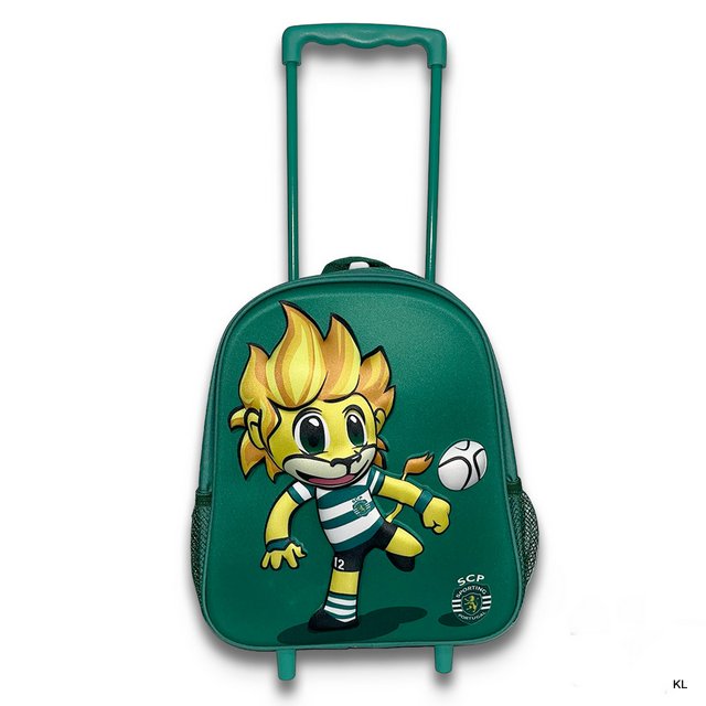 Mochila Sporting CP 3D Jubas c/Rodas (Pre Escolar) 31cms ref.SCP