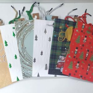 Saco Natal Papel Cartonado 18x23x10cms ref.1028939/3--pack de 12