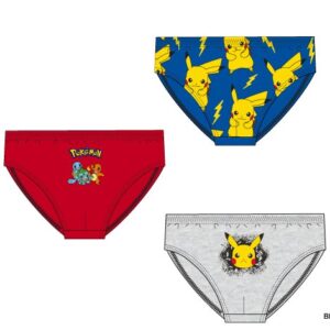 Conjunto 3 Slips ( cuecas) Pokemon ref. XH80065