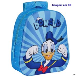 Mochila Donald em 3D 31x27cms (Pre Escolar)  ref.622455890