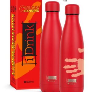 Garrafa termica I-Drink em Aço Red (500ML)  ref.ID0046