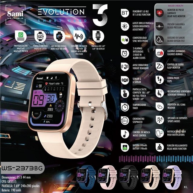 Relogio Smart Watch Evolution ref.WS2373BG