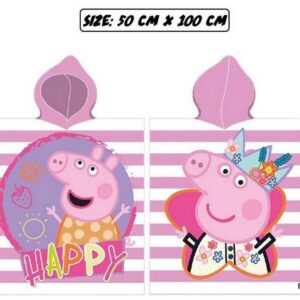 Poncho Peppa Pig Microfibra 50x100cms Ref.213021