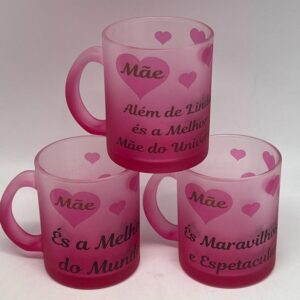 Caneca de Vidro Dia da Mae ref.5023049-pack de 3 unidades