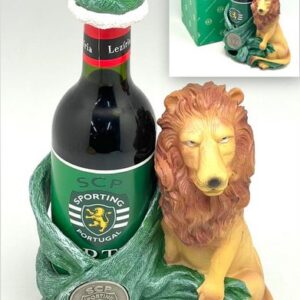 Leao Sporting CP 30cms c/Garrafa de Vinho ref.199SCP