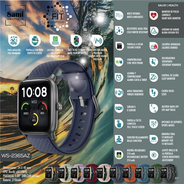 Relogio Sami Smartwatch Aqua Fit ref.WS2365AZ