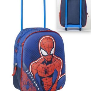 Mochila Homem Aranha c/Rodas 31x25cms ref.2100-5117