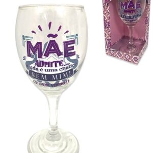 Copo de Vinho Dia da Mae ref. Mae10824