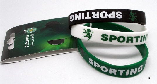 Pulseiras SPORTING (3) ref. SW001--Pack de 2 embalagem