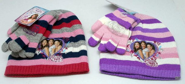 Conjunto Gorro+Luvas VIOLETTA ref. NH4412--Pack de 2 conjuntos