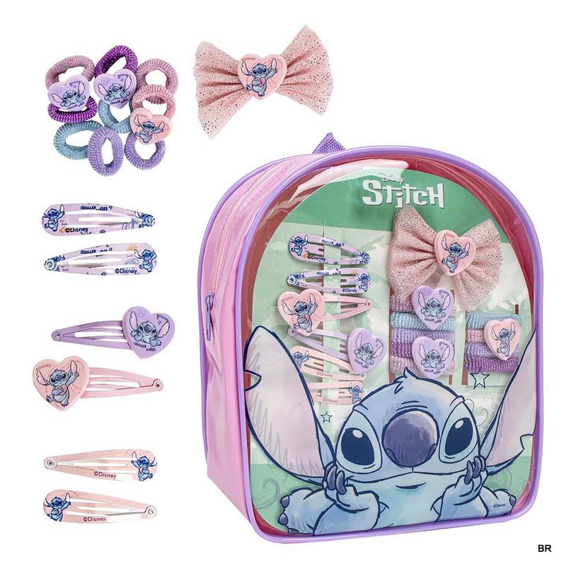 Mochila Stitch c/Acessorios Cabelo ref.2500-2954