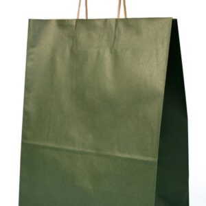 Pack de 12 Sacos Papel Verde 32x12x41cms ref. 1022318