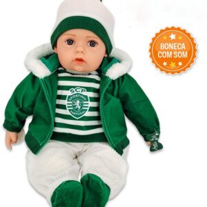 Bebe Sporting CP 50cms c/Som (Gorro) ref.SCP1212