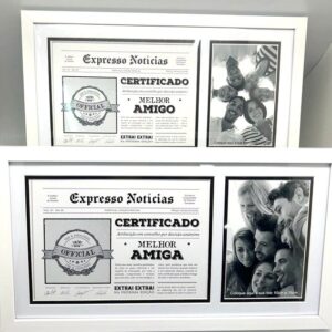 Certificado 22x39cms c/Moldura 10x15 ref.5022523AM--Pack de 2 un