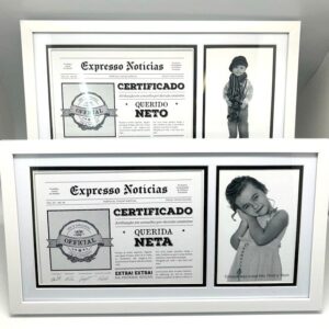 Certificado 22x39cms c/Moldura 10x15 ref.5022523NN--Pack de 2 un