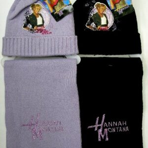 Conj.Cachecol+Gorro Hannah Montana ref. 4081J--pack de 2 unidade