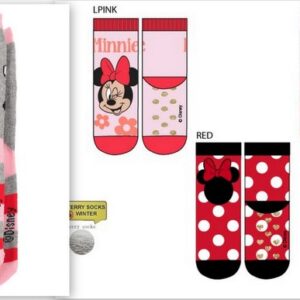 Meias Anti-Derrapantes Minnie ref.HW0625--Pack de 3 pares.