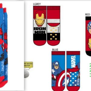 Meias Anti-Derrapantes Avengers ref.HW0638--Pack de 3 pares.