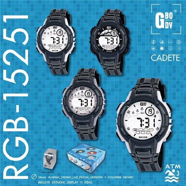 Relogio Digital com caixa ref.RGB15251