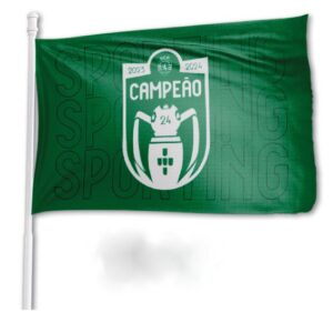 Bandeira Campeao Sporting 90x150cms ref.SCP013G