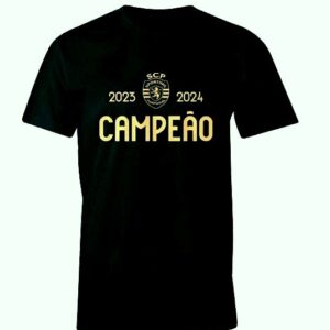 TShirt Campeao Sporting Preta ref. Iber161P