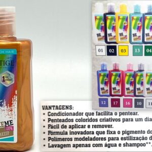 Coloração temporaria p/Cabelo 1 Dia 100ml ref.MK15